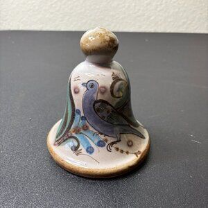 Vintage Mexico Pottery Bell Ken Edwards signed